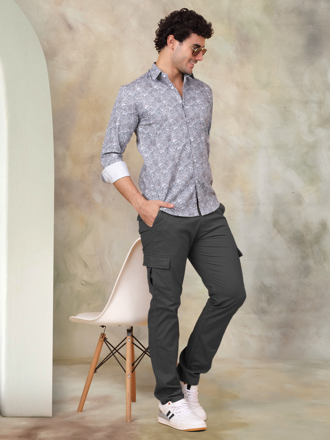 Printed Cotton Casual Shirt for Mens.