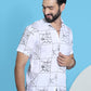 Embroidered Half Sleeve Cotton Shirt for Men