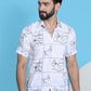 Embroidered Half Sleeve Cotton Shirt for Men