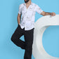 Embroidered Half Sleeve Cotton Shirt for Men