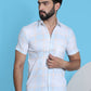 Checked Half Sleeve Cotton Shirt for Men
