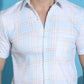 Checked Half Sleeve Cotton Shirt for Men