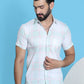 Checked Half Sleeve Cotton Shirt for Men