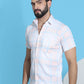 Checked Half Sleeve Cotton Shirt for Men