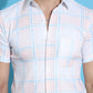 Checked Half Sleeve Cotton Shirt for Men