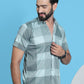 Checked Half Sleeve Cotton Shirt for Men