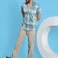 Checked Half Sleeve Cotton Shirt for Men