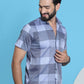 Checked Half Sleeve Cotton Shirt for Men