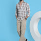 Checked Pure Cotton Shirt for Men