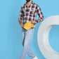 Checked Pure Cotton Shirt for Men