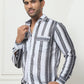 Striped Regular Fit Casual Shirt For Men