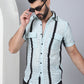 Striped Semi Sheer Casual Shirt For Men