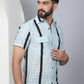 Striped Semi Sheer Casual Shirt For Men