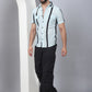 Striped Semi Sheer Casual Shirt For Men