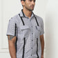 Striped Semi Sheer Casual Shirt For Men