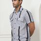 Striped Semi Sheer Casual Shirt For Men