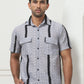 Striped Semi Sheer Casual Shirt For Men