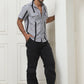 Striped Semi Sheer Casual Shirt For Men