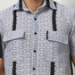 Striped Semi Sheer Casual Shirt For Men