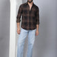 Men's Tartan Checked Cotton Casual Shirt