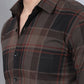 Men's Tartan Checked Cotton Casual Shirt