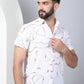 Men's Embroidered Cotton Casual Shirt