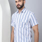 Men's Floral Printed Cotton Casual Shirt