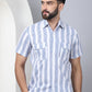 Men's Floral Printed Cotton Casual Shirt