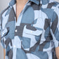 Men's Geometric Printed Cotton Casual Shirt