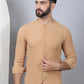 Self Design Cotton Blend Casual Shirt for Men