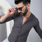 Self Design Cotton Blend Casual Shirt for Men