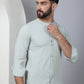 Self Design Cotton Blend Casual Shirt for Men