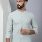 Self Design Cotton Blend Casual Shirt for Men