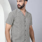 Self Design Cotton Casual Shirt for Men