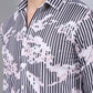 Printed Spread Collar Cotton Casual Shirt for Men
