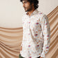 Printed Spread Collar Cotton Casual Shirt for Men