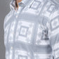 Printed Spread Collar Cotton Casual Shirt for Men