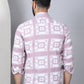 Printed Spread Collar Cotton Casual Shirt for Men