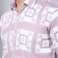 Printed Spread Collar Cotton Casual Shirt for Men