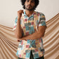 Printed Cuban Collar Casual Shirt for Men
