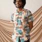 Printed Cuban Collar Casual Shirt for Men