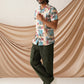 Printed Cuban Collar Casual Shirt for Men