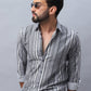 Striped Cotton Casual Shirt For Men