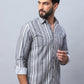 Striped Cotton Casual Shirt For Men