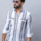 Striped Cotton Casual Shirt for Men