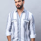 Striped Cotton Casual Shirt for Men