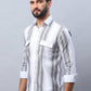 Striped Cotton Casual Shirt for Men