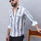 Striped Cotton Casual Shirt for Men