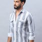 Striped Cotton Casual Shirt for Men