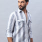 Striped Cotton Casual Shirt for Men